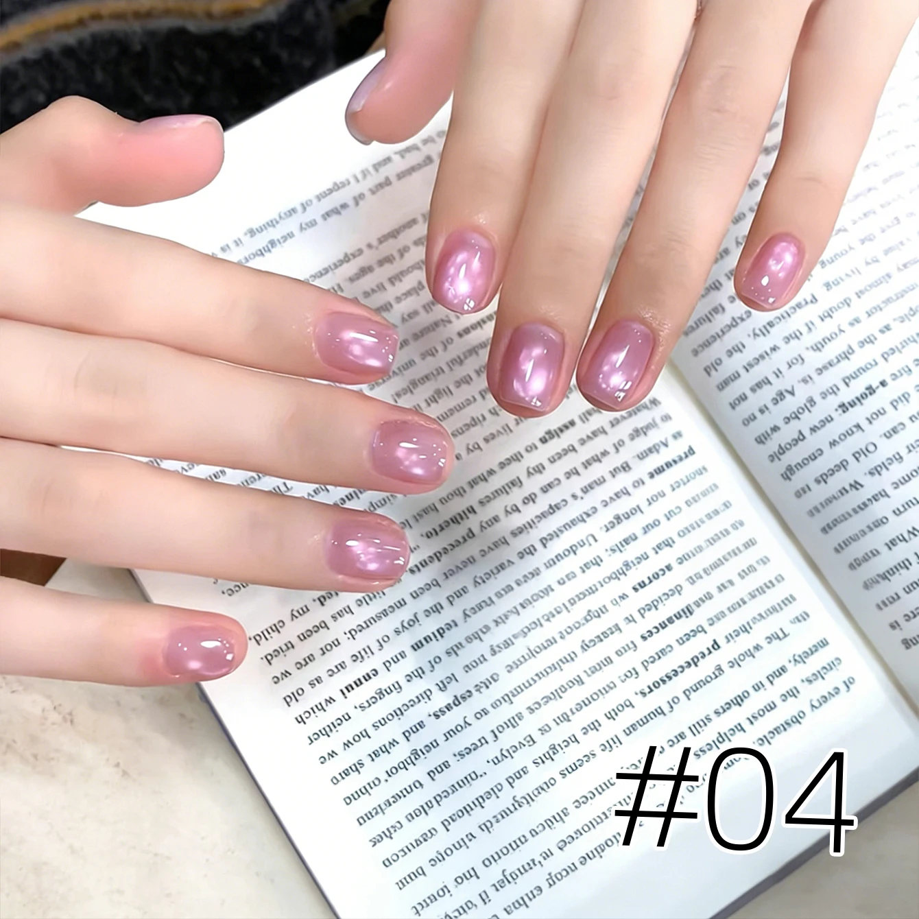 MIANEL 10ML 1-8 Stück Traumhafte Holographische Aufhellende Glasperlen Katzenauge Gel-Nagellack Pastell-Kollektion Salon-Nagelbedarf Image
