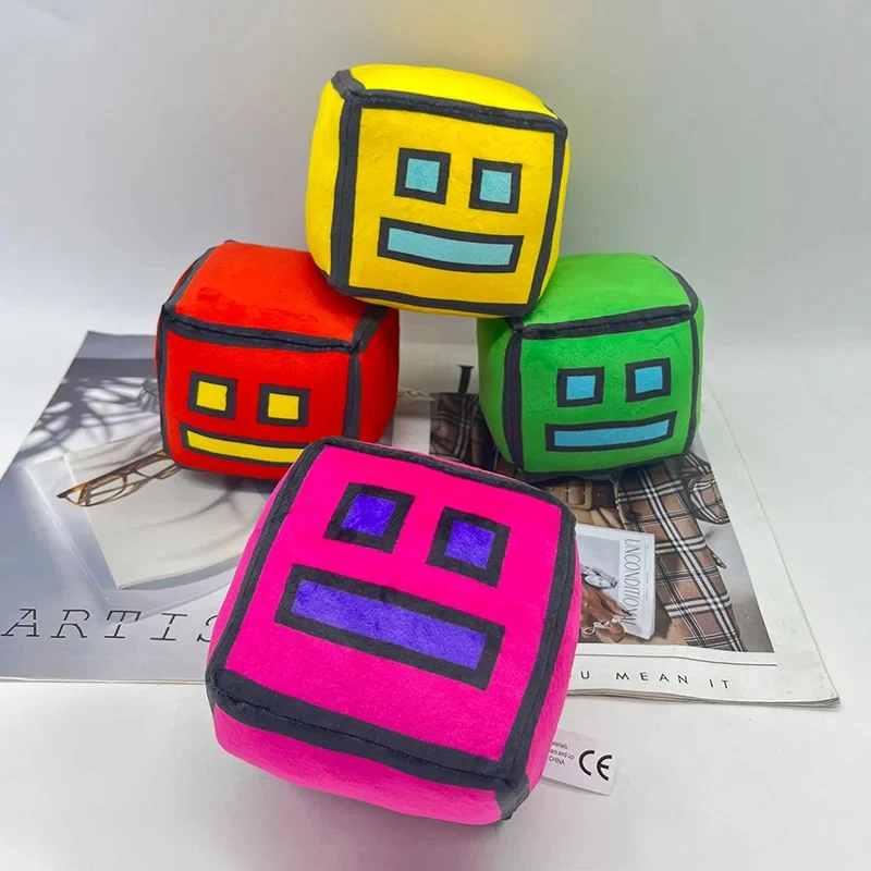 12 centimetri Geometria Dash Gioco Peluche Giocattolo Simpatico Cartone Animato Anime Gioco Bambola Morbido Peluche Peluche Peluche Giocattoli Complementi Arredo Casa Bambino Regalo Di Compleanno