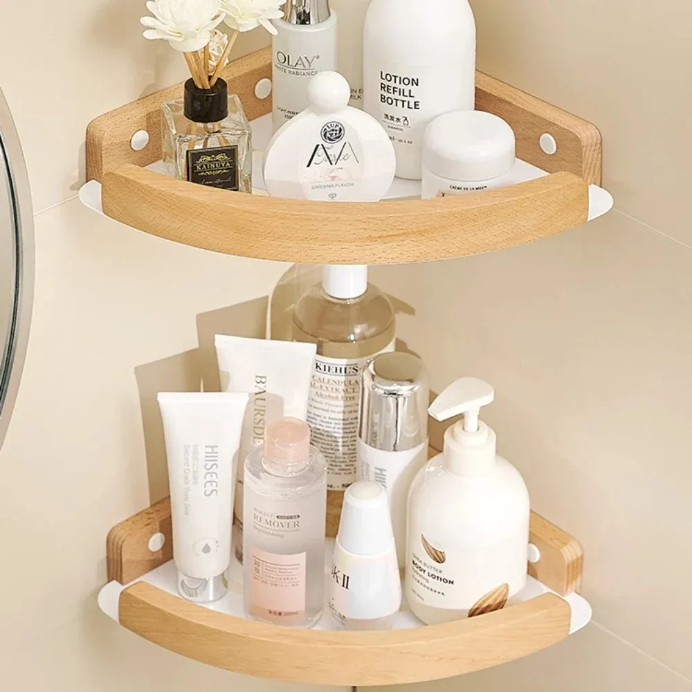 Organisateur d'angle de douche, étagères de rangement de salle de bain, support d'angle de salle de bain sur le mur, étagère de bain sans perceuse, articles ménagers
