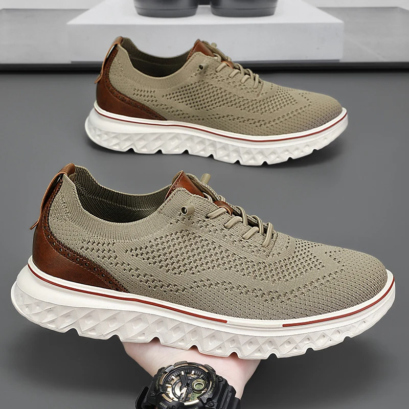 Neue atmungsaktive Mesh-Herren-Sneaker, modische, leichte Herren-Freizeitschuhe, Sommer-Outdoor-Sport-Herren-Flachschuhe, große Größe 39-48