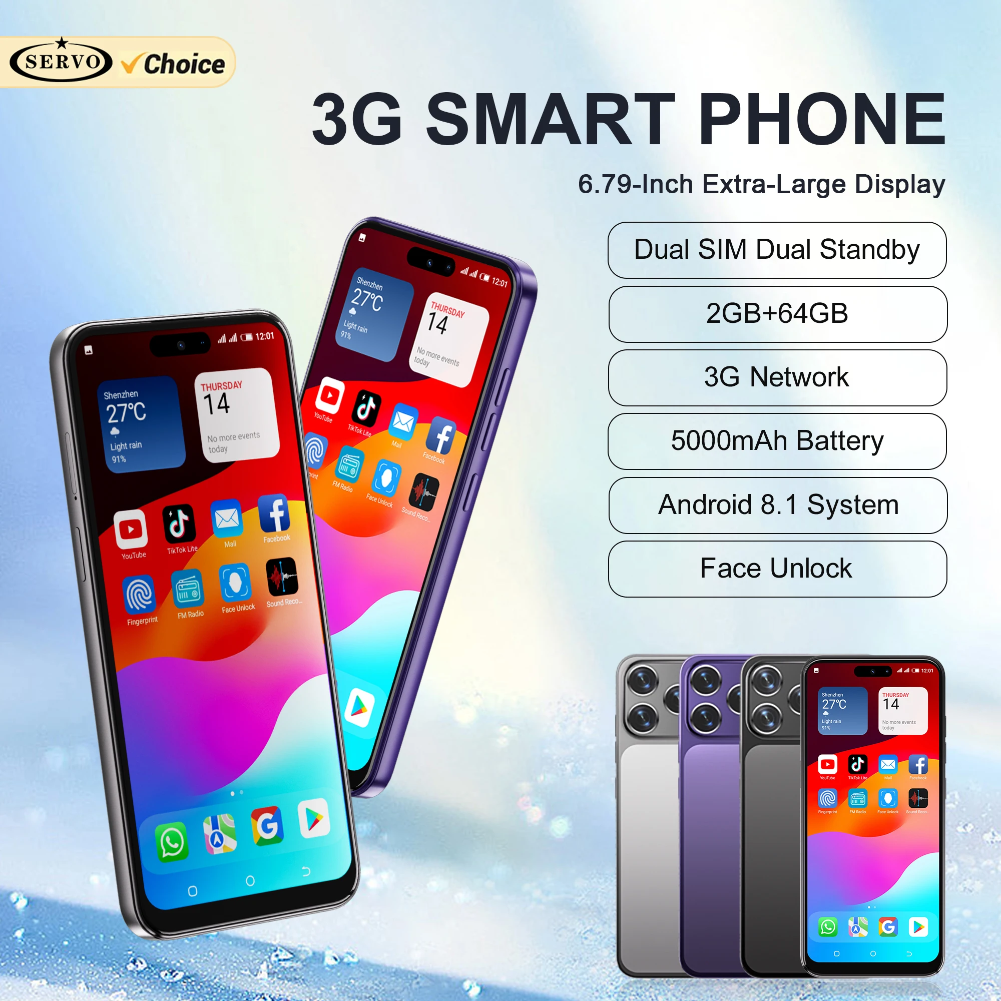 SERVO A17 PRO Android OS Smartphone 6.79