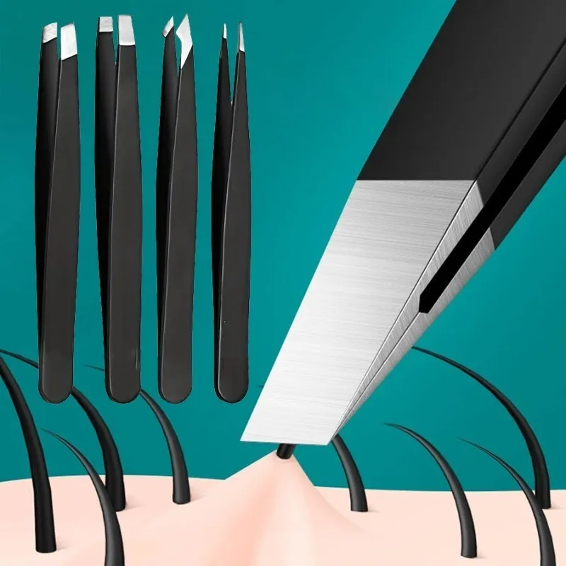 Pince à épiler professionnelle en acier inoxydable, outils de maquillage, accessoires pour sourcils, pince à épiler pour sourcils, accessoires de beauté, pince à cheveux