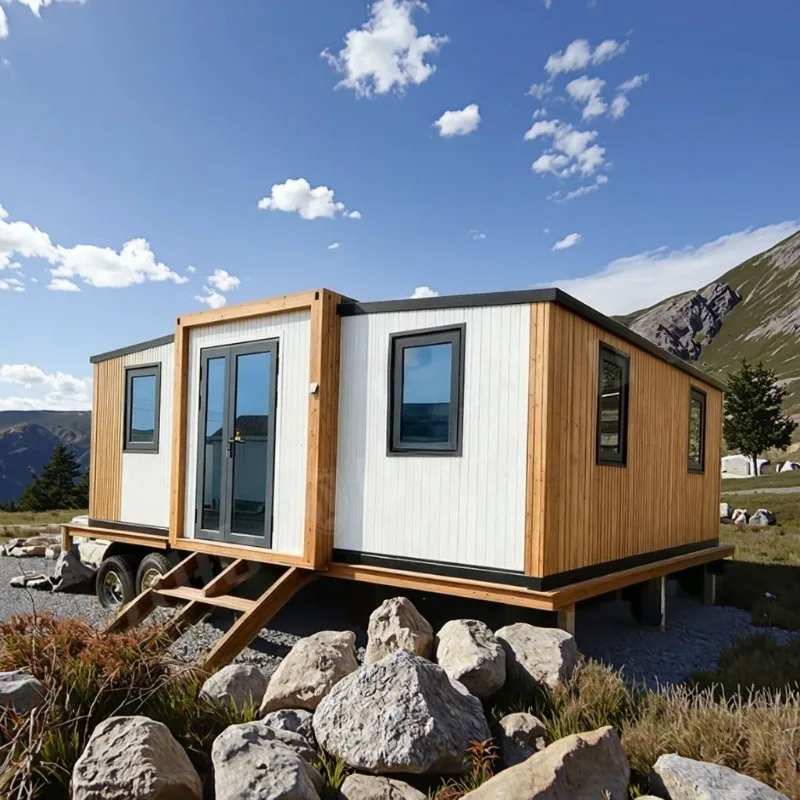 Casa Container Prefabbricata, Cabina Prefabbricata 20ft 40ft, Mini Casa con 2-3 Camere da Letto, Casa Mobile Modulare Portatile, Stanze da Giardino