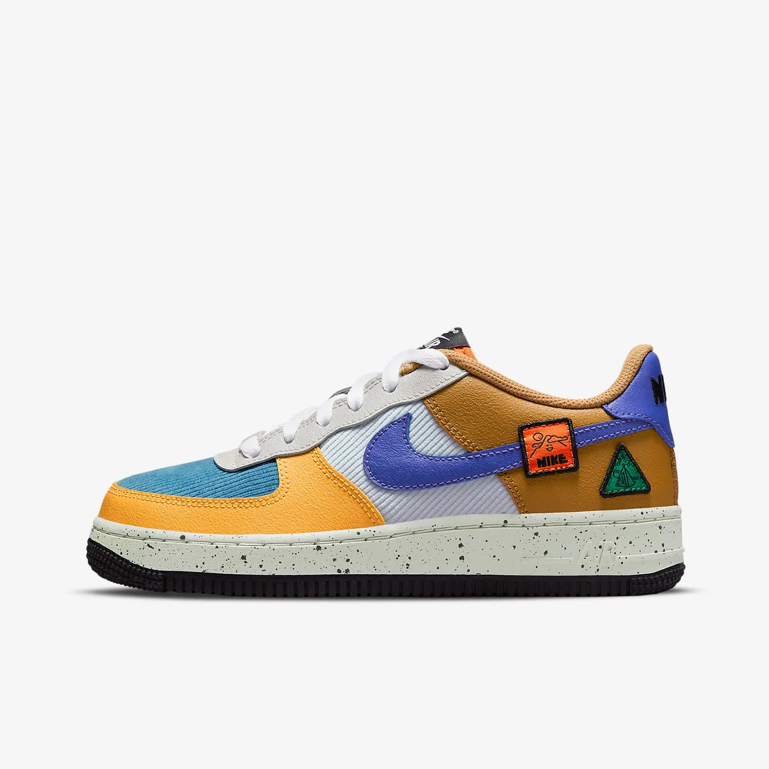 Nike Original Air Force 1 Low GS große Low-Top-Boardschuhe für Kinder DO4657-740 Image