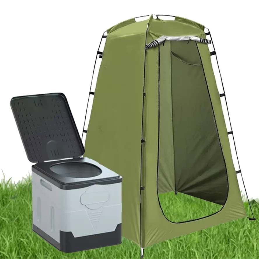 Tragbares Outdoor-Zelt Privatsphäre Camping-Dusche Faltbare Notfall-Toilette Umkleidekabine für Camping und Reisen