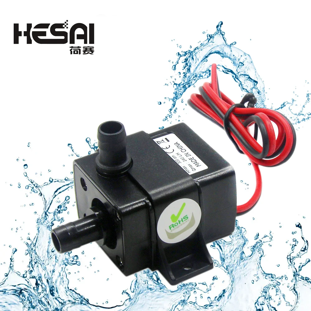 Wasserpumpe 12V Ultra-Ruhigen 4,2 W 240L/H Fluss Rate Wasserdichte Bürstenlosen Pumpe Mini Tauch Wasser pumpe Image
