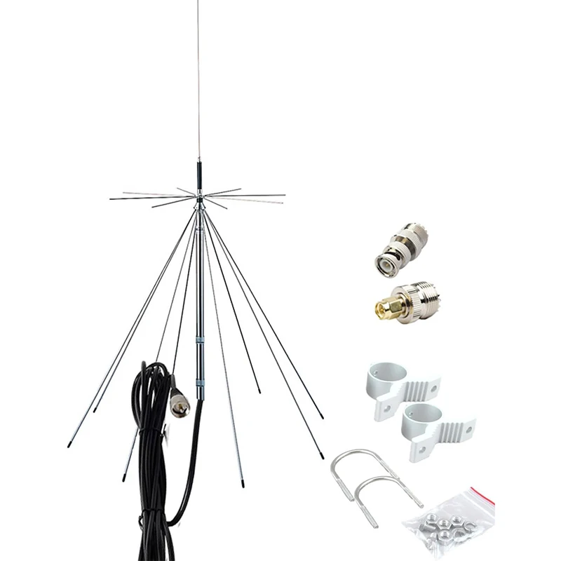 Diamond Discone Antenne D3000N Scannerantenne CB UHF VHF Antenne 25-3000 MHz SDR Radio Empfangen Senden HF VHF Image
