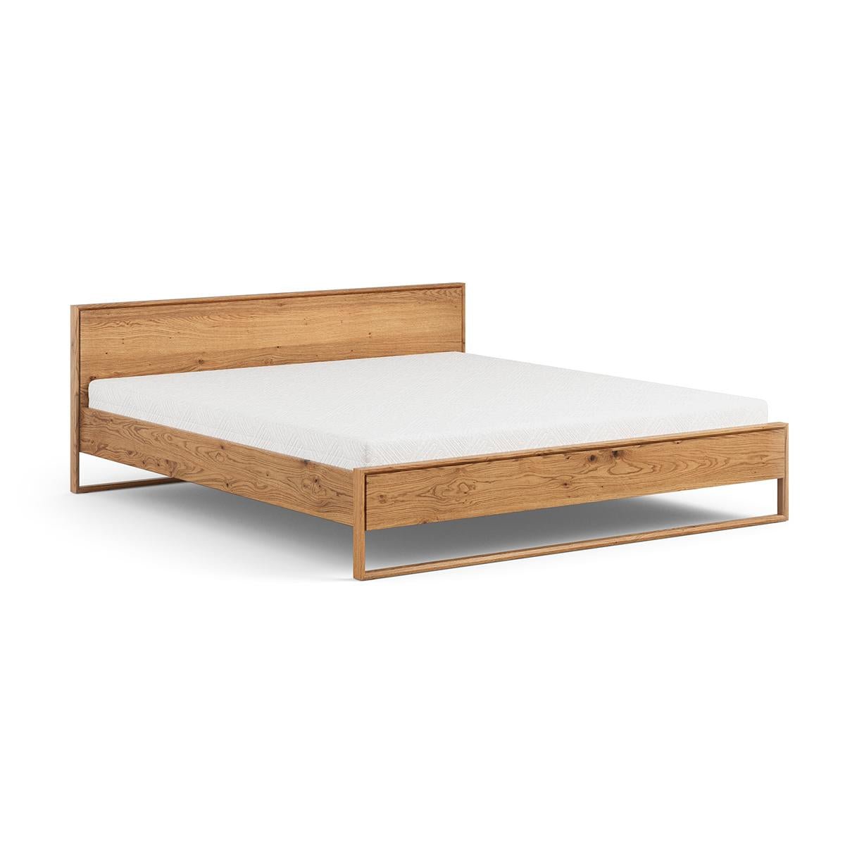 Bett Arlon Eiche massiv geölt 180x200 cm Eiche geölt