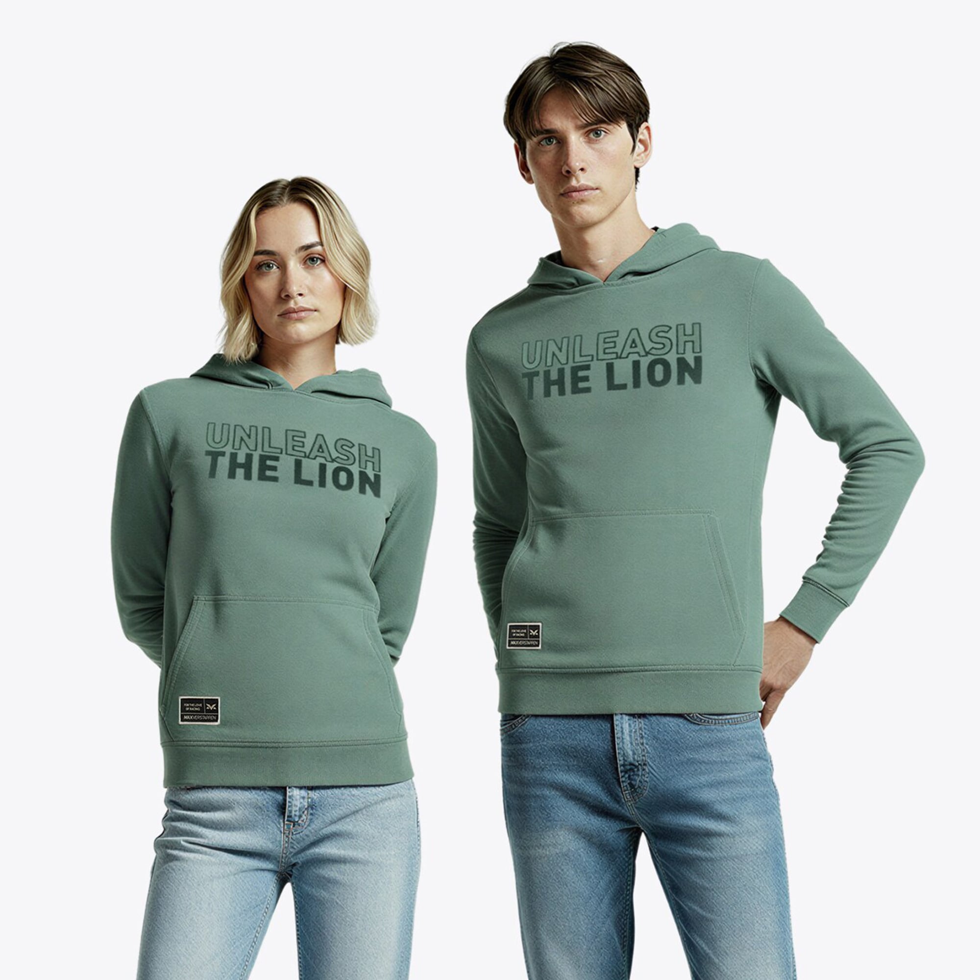 Sweat à capuche Max Verstappen Unleash The Lion - Vert - unisexe Taille: 4XL