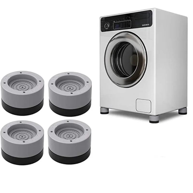 16 Pieces/8 Pieces/Set of Washing Machine Anti-Vibration Heightening Pads, Noise-Dampening Anti-Slip Washing Machine Foot Pads, with Handles for Washing Machine and Dryer, Protect the Floor of the