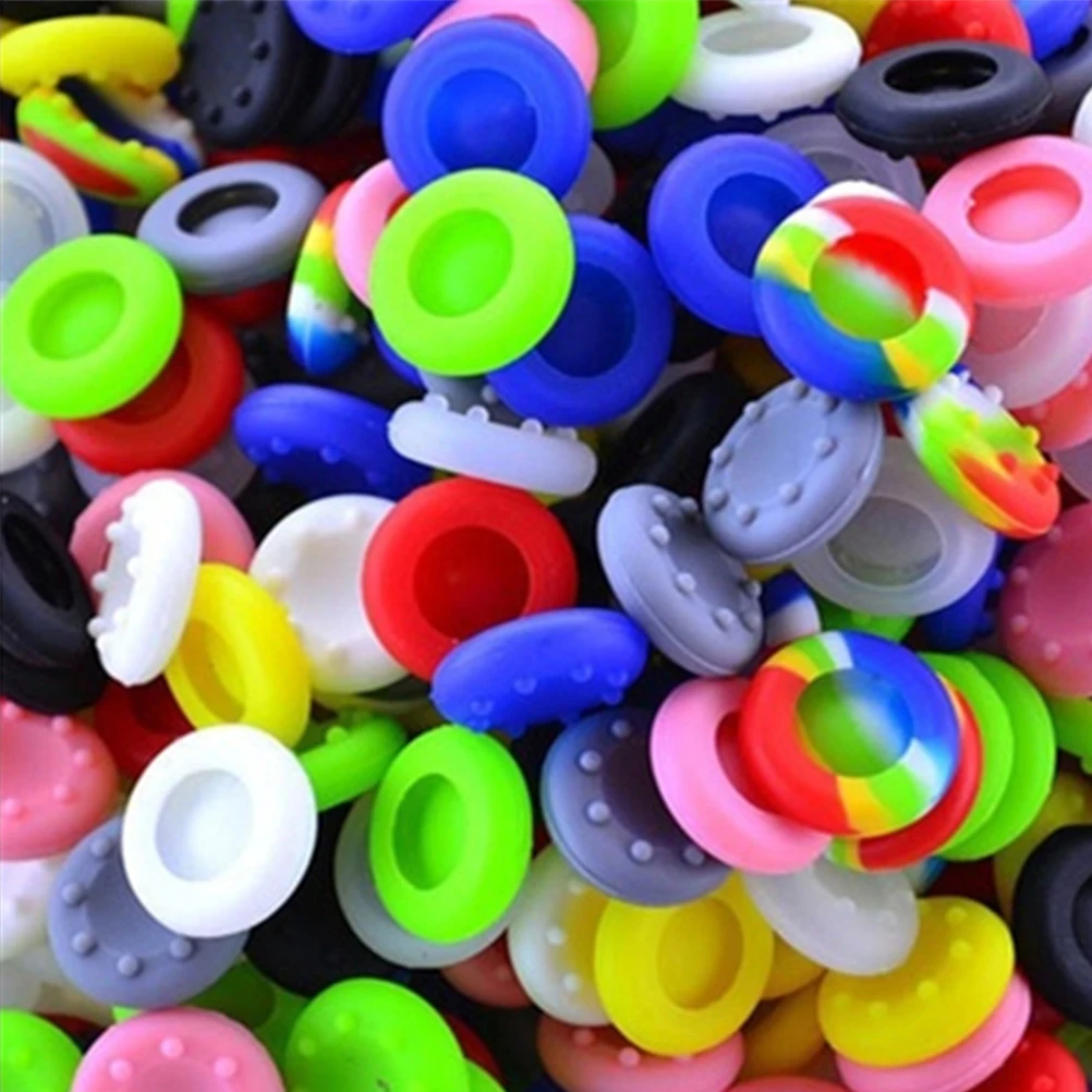 10 Teile/satz Gummi Silikon Kappe Thumbstick Thumb-Stick Analog Abdeckung Fall Haut Joystick Grip Griffe Für PS4 PS3 PS2 XBOX One/360