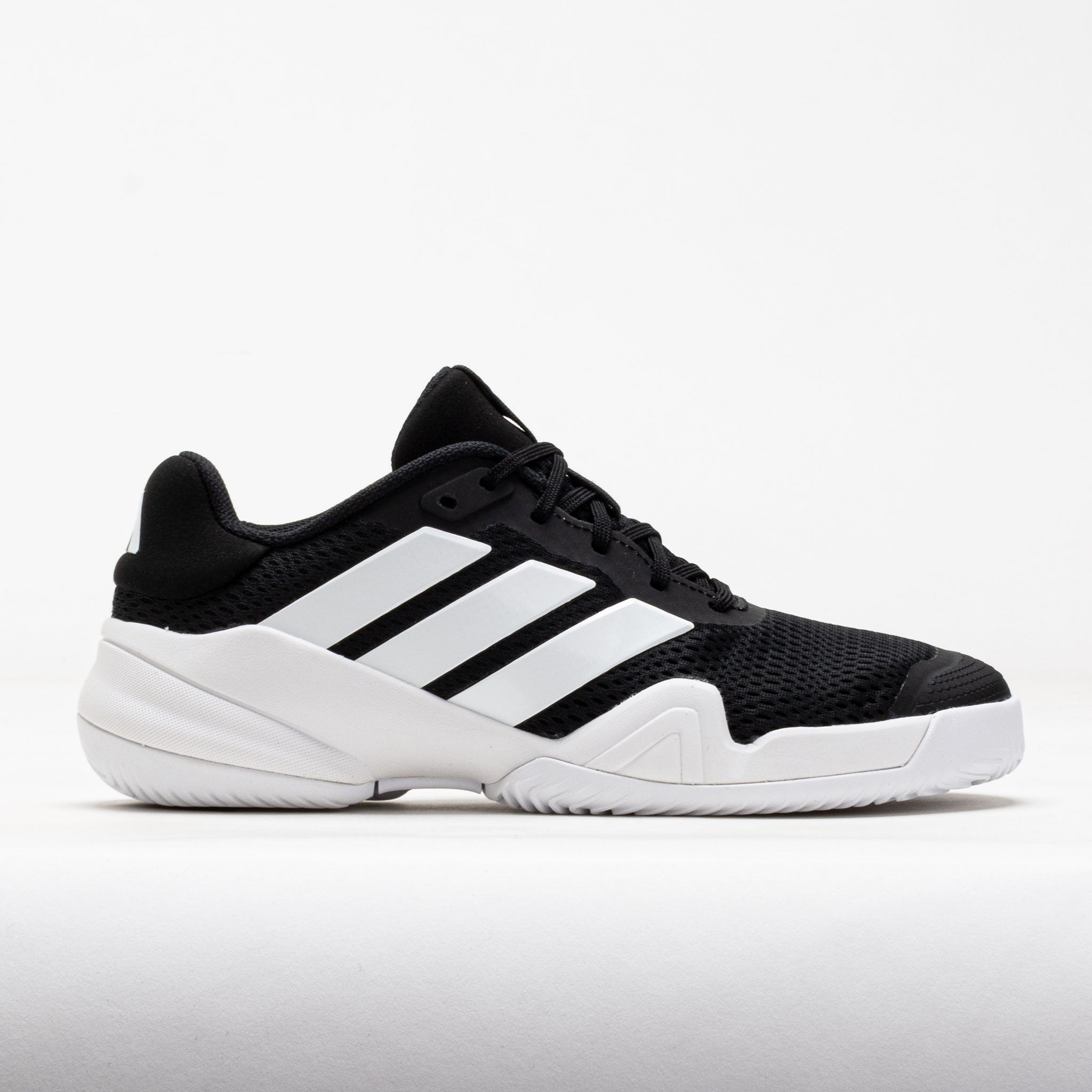 adidas Barricade Junior Core Black/White Junior Tennis Shoes