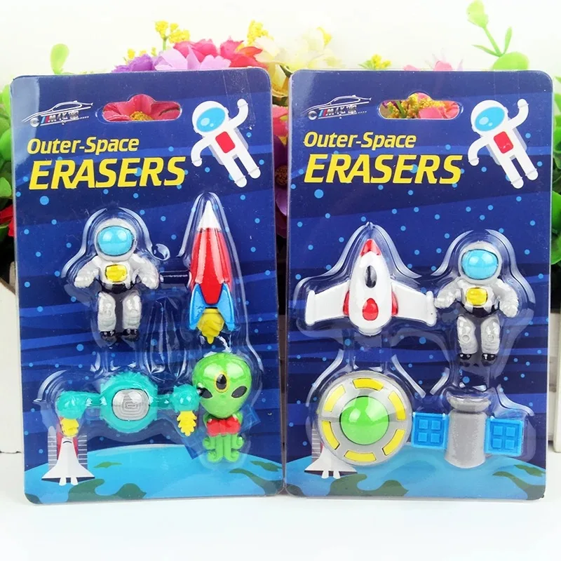 Raum Radiergummi Neuheit Mini Rakete Astronaut Gummi Radiergummi für Kinder als Schule Preis Image