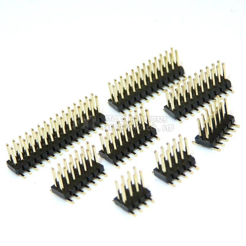 SMT 1,27 mm 1,27 zweireihiger abtrünniger Leiterplatten-Pin-Header-Anschluss Pinheader 2*3/4/5/6/7/8/10/12/15/20/40p 3-50P Image