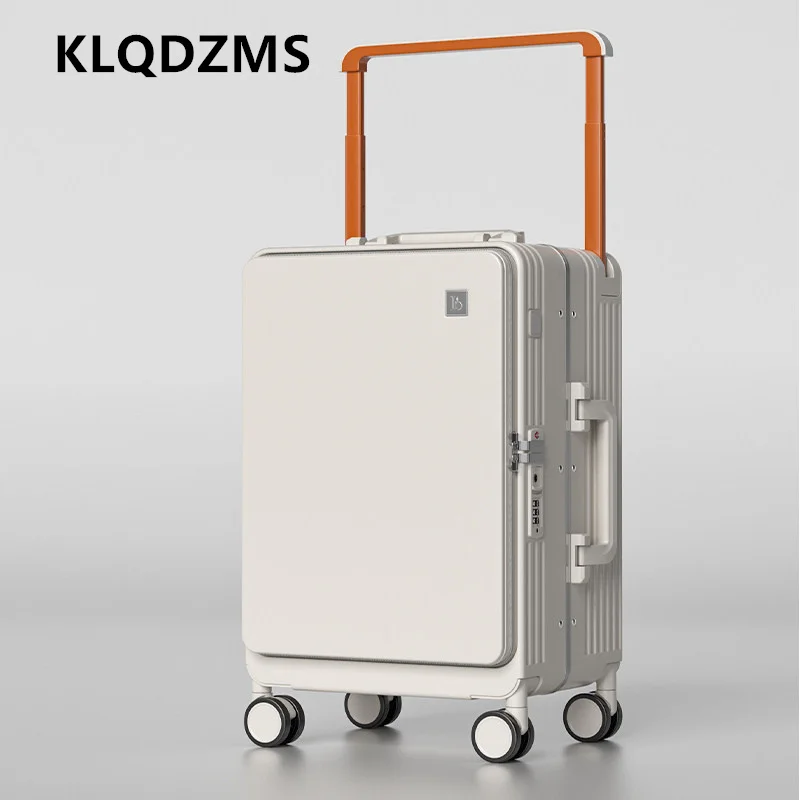 KLQDZMS ABS+PC-Koffer, Trolley-Koffer mit großem Fassungsvermögen, Damen-Boardingbox, 20 Zoll, 24 Zoll, 26 Zoll, 28 Zoll, Reisetasche im Wagenstil, Herrengepäck