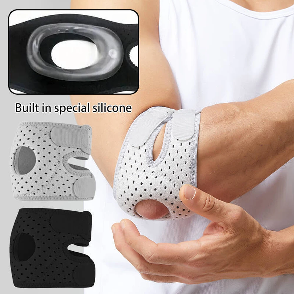 Verstellbare Ellbogenbandage für Sehnenentzündung, Tennisarm & Arthritis | Multifunktionale Kompressionsmanschette zur Schmerzlinderung & Verletzungserholung Image