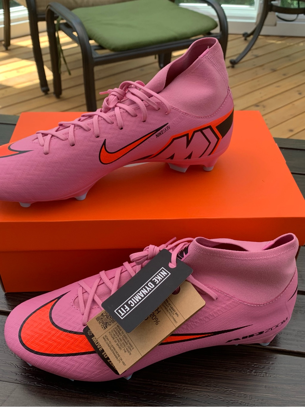 Nike Shoes | Brand New Size 11.5 Nike Men’s Nike Zoom Mercurial Superfly | Color: Orange/Pink | Size: 11.5