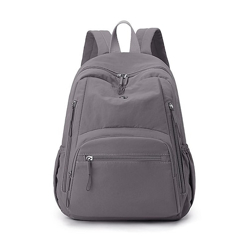 Zaino da donna impermeabile in poliestere, disponibile in vari colori, capiente con numerose tasche, spallacci regolabili, ideale per la scuola superiore. studenti universitari, ritorno a scuola,