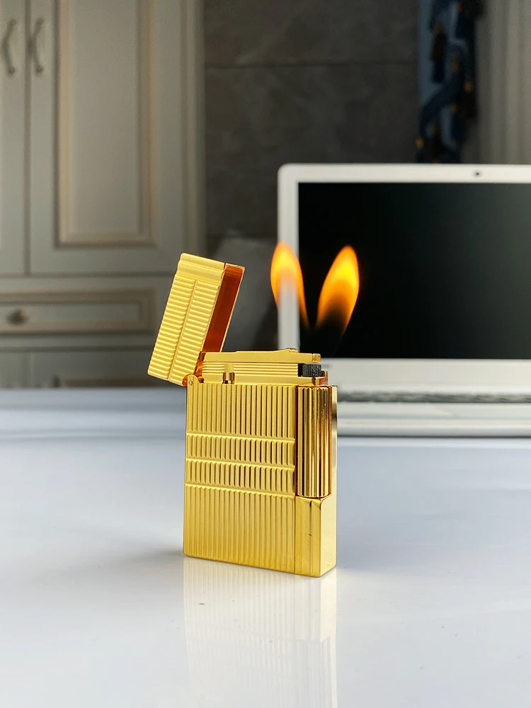 Brandneues klassisches Metall-Langsheng-Feuerzeug, aufblasbares Feuerzeug, lautes Feuerzeug, hochwertiges Geschenk, modisch. Image