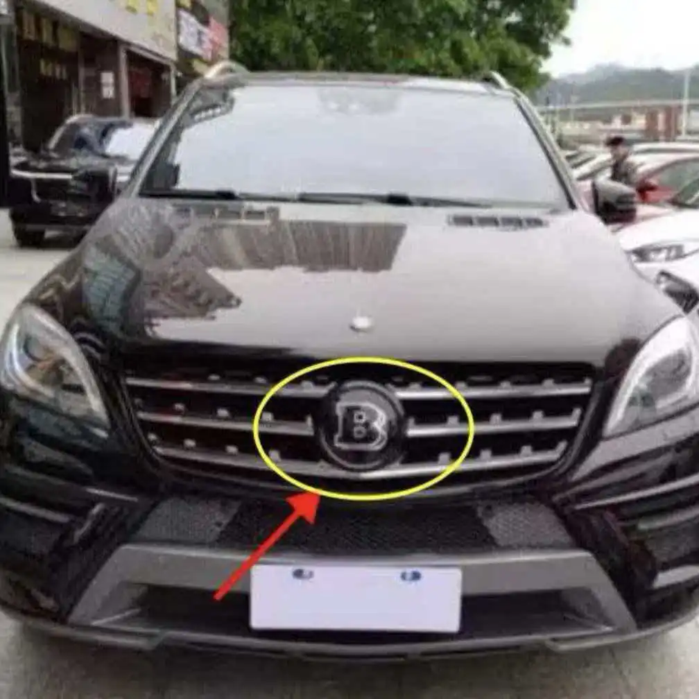 Spiegel-Frontgrill-Emblem Stern B-Emblem für Brabus W176 W204 W212 W213 W205 W463 W213 W253 W177 W246 GLA G63 GLC GLE GLS Image