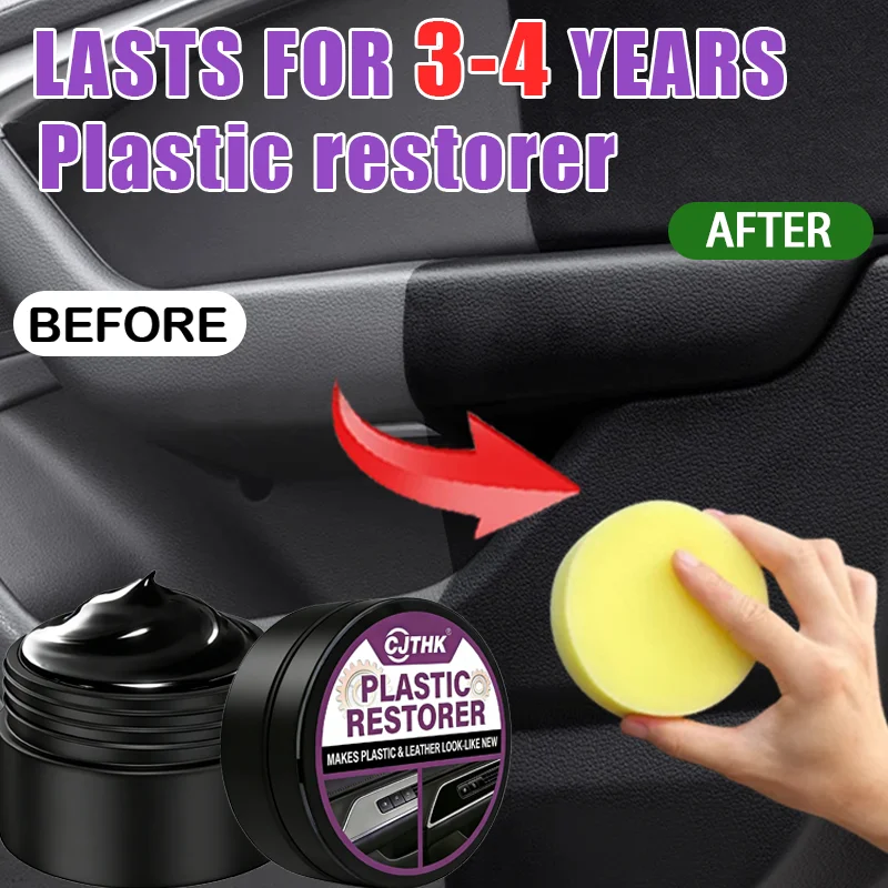 Auto-Kunststoff-Restaurator „Back to Black Gloss“ – Wachsbeschichtungsmittel zur Erneuerung von Autoinnenräumen, Leder und Verkleidungen – Auto-Politur und Reparaturbeschichtung Image