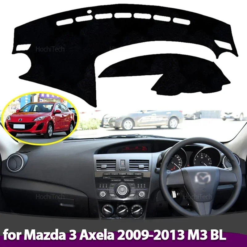 Copertura del cruscotto dell'auto Evitare la luce Pad Cruscotto Zerbino Caso Tappeti per Mazda 3 Axela 2009 2010 2011 2012 2013 M3 BL