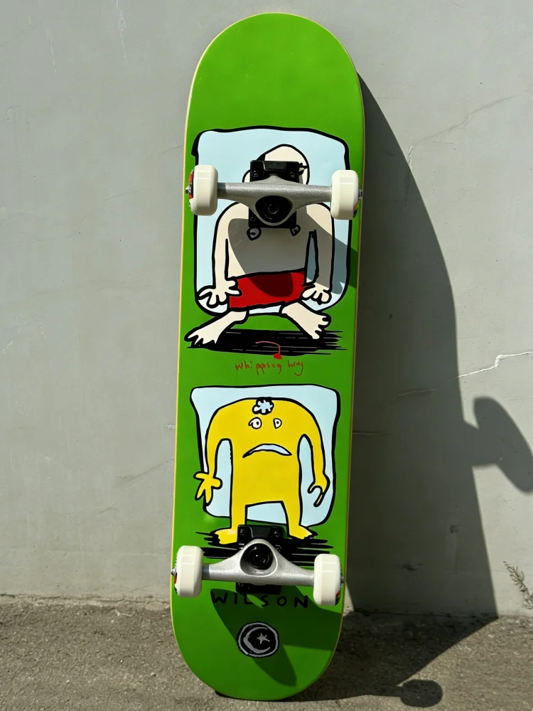 Marken-Rabatt Skateboard aus Ahornholz mit Doppelkonkav-Deck, Professionelles Skateboard mit Doppel-Kick, Street-Skateboard