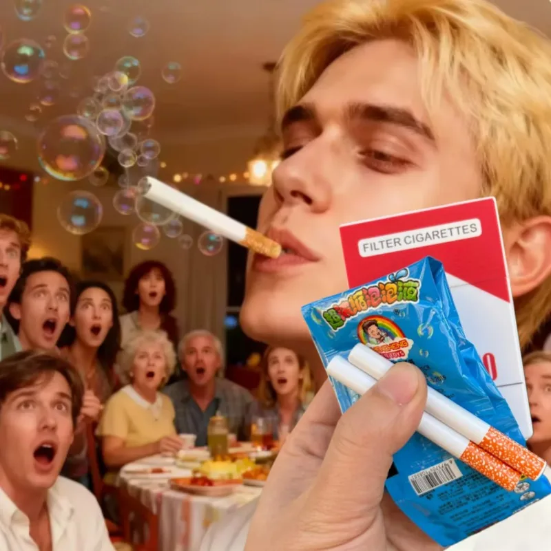 Jouet bulle en forme de paquet de cigarettes, jouet drôle et amusant, jouet recyclable anti-stress, cadeau original pour fête en plein air, anniversaire, petits cadeaux
