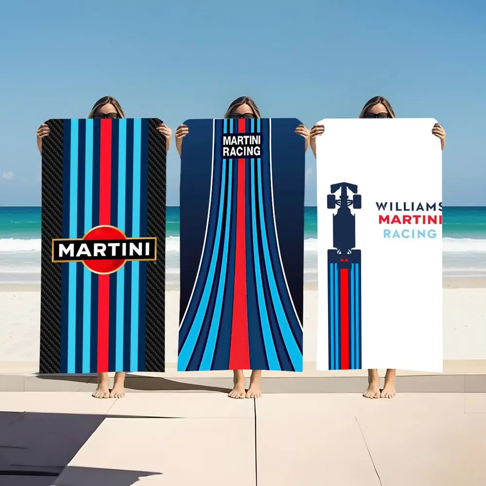 Marke M-Martini R-Racing L-Logo Handtuch Mikrofaser-Strandtuch, schnell trocknend, sandfrei, ultrafeine Fasern, superweich. Image