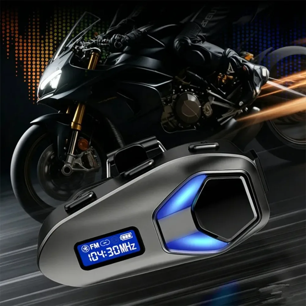 2026 Neues K13 2X Nahtloses Intercom Motorrad-Bluetooth-Headset Helm-Kopfhörer mit Kristallklarem Audio ﻿ Image