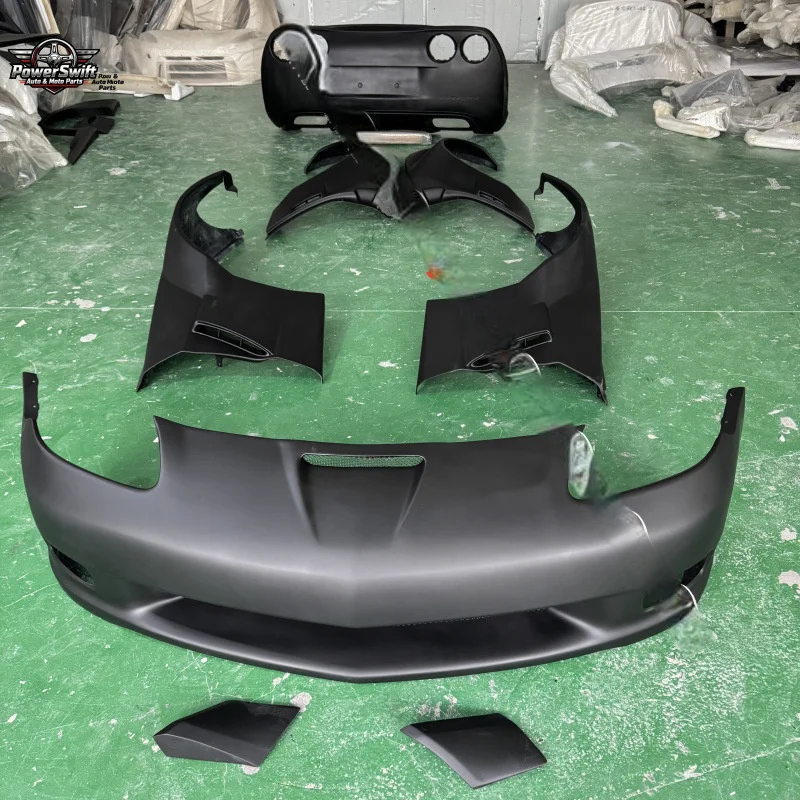 Geeignet für Chevrolet Corvette C6 Z06 mit Zubehör, 3 Stück Stoßstange, große Surround-Frontfläche Image