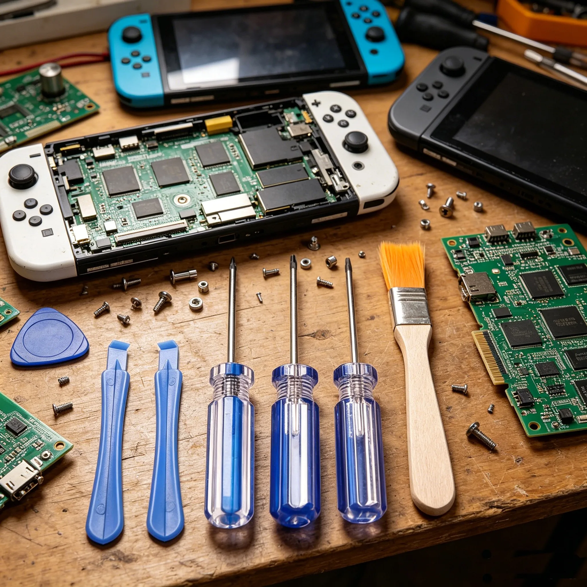 Manipulationssicheres T6 T8 T10 Torx-Schraubendreher-Set, 7-teiliges Reparatur-Kit für Spielkonsolen, Demontagewerkzeug für Xbox One 360 PS3 PS4 PS5 Controller Image