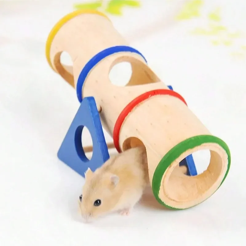 1 Stück - Haustierspielzeug, Hamster-Wippe, hölzerne Eichhörnchen-Wippe, Eimer-Spielzeug Image
