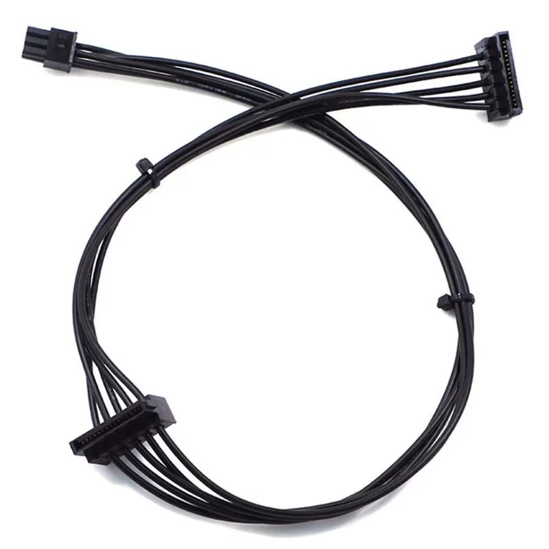 35cm Mini 4-Pin zu SATA Stromversorgungskabel für Computer-Hauptplatinenschnittstelle, kleines 4-Pin zu 1/2/3 Port SATA SSD Stromversorgungskabel Image