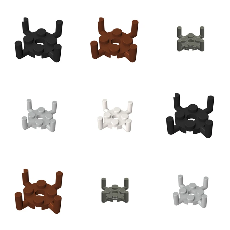 100 Stück MOC-Teile 98284 Runde Platte 2x2 Kompatible Bausteine DIY Montage Partikelblöcke Kinder Gehirnpuzzle Lernspielzeug Image