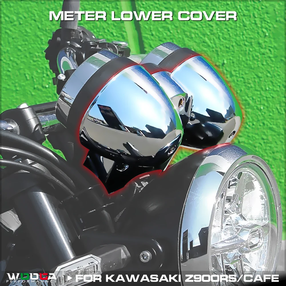 WOOGA Meter Untere Abdeckung Für Kawasaki Z900RS / Cafe 2018-2024 Instrumententafel Überzogene Verchromung Meter Untergehäuse Image