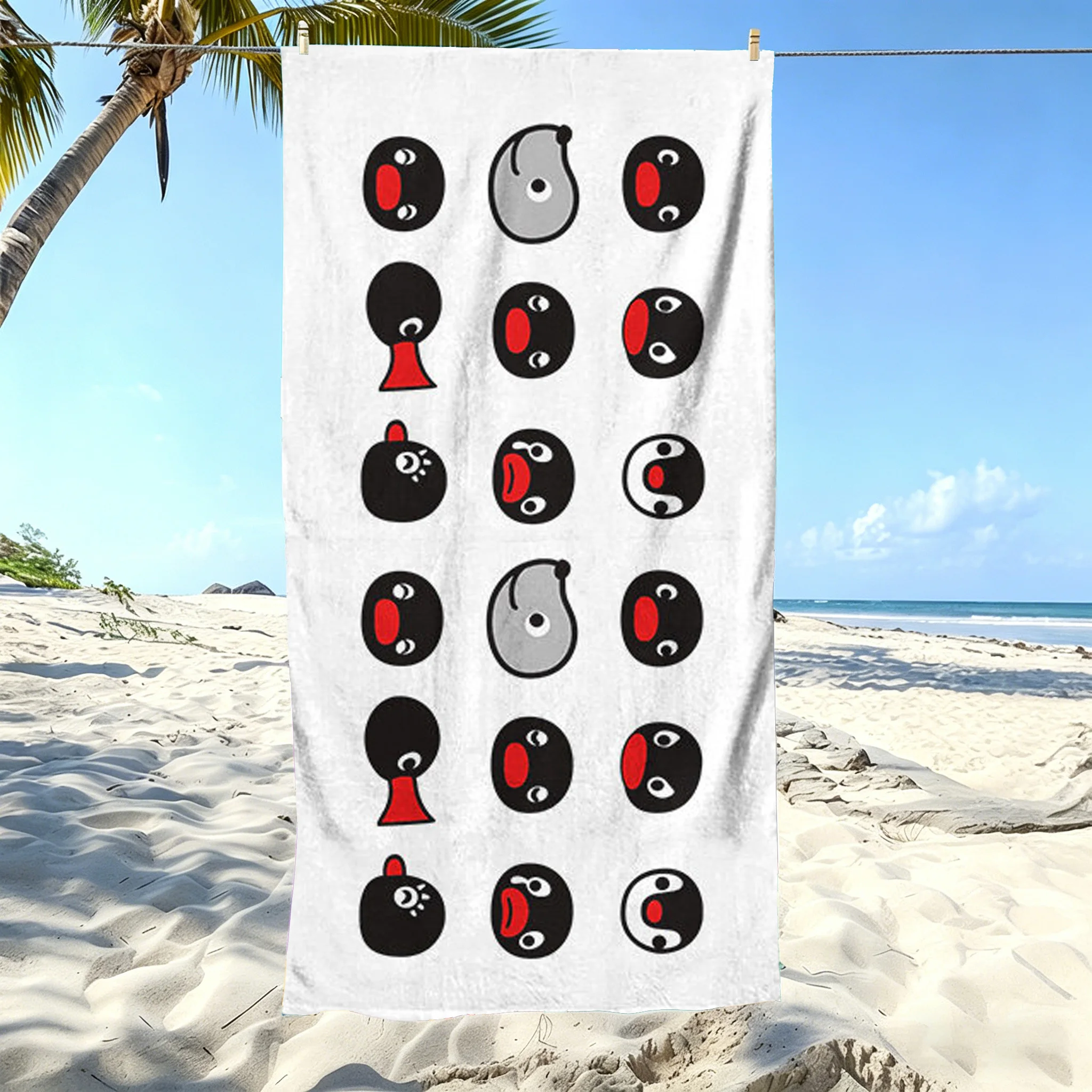 1 Stück Niedliches Pingu Pinguin Mikrofaser-Strandtuch Schnelltrocknend Super Saugfähig Sandfrei Weiches Übergroßes Badetuch Strandzubehör Image