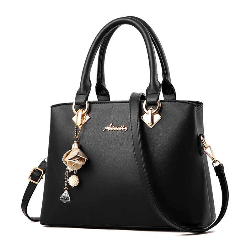 Luxus-Handtaschen für Damen, Designer-Umhängetaschen aus hochwertigem Leder für Damen, 2023, lässig, einfarbig, Geldbörse und Handtaschen Image