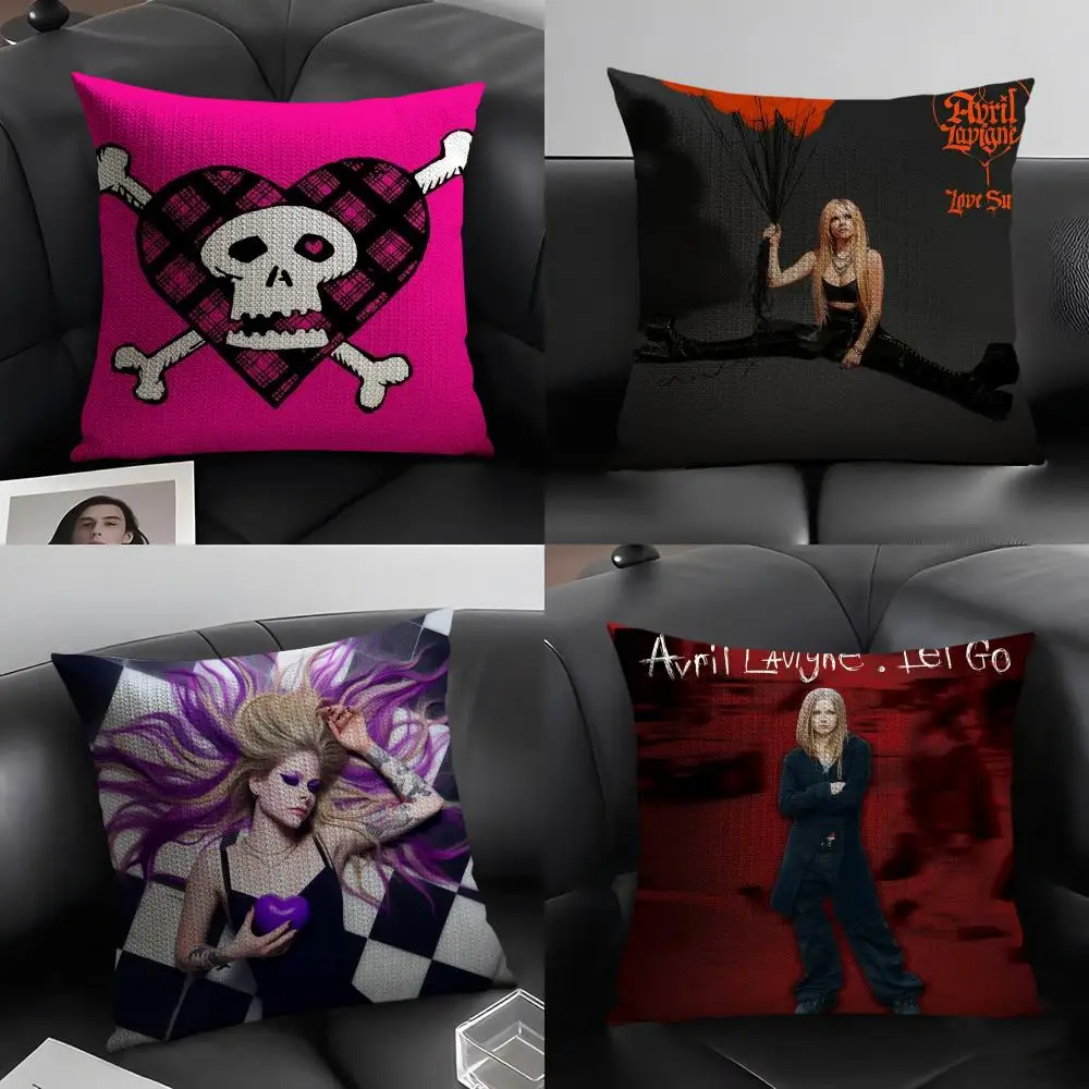 Let Go von Avril Lavigne Kissenbezug aus Leinen für dekorative Sofakissen, Kissenbezüge für Autosessel Image