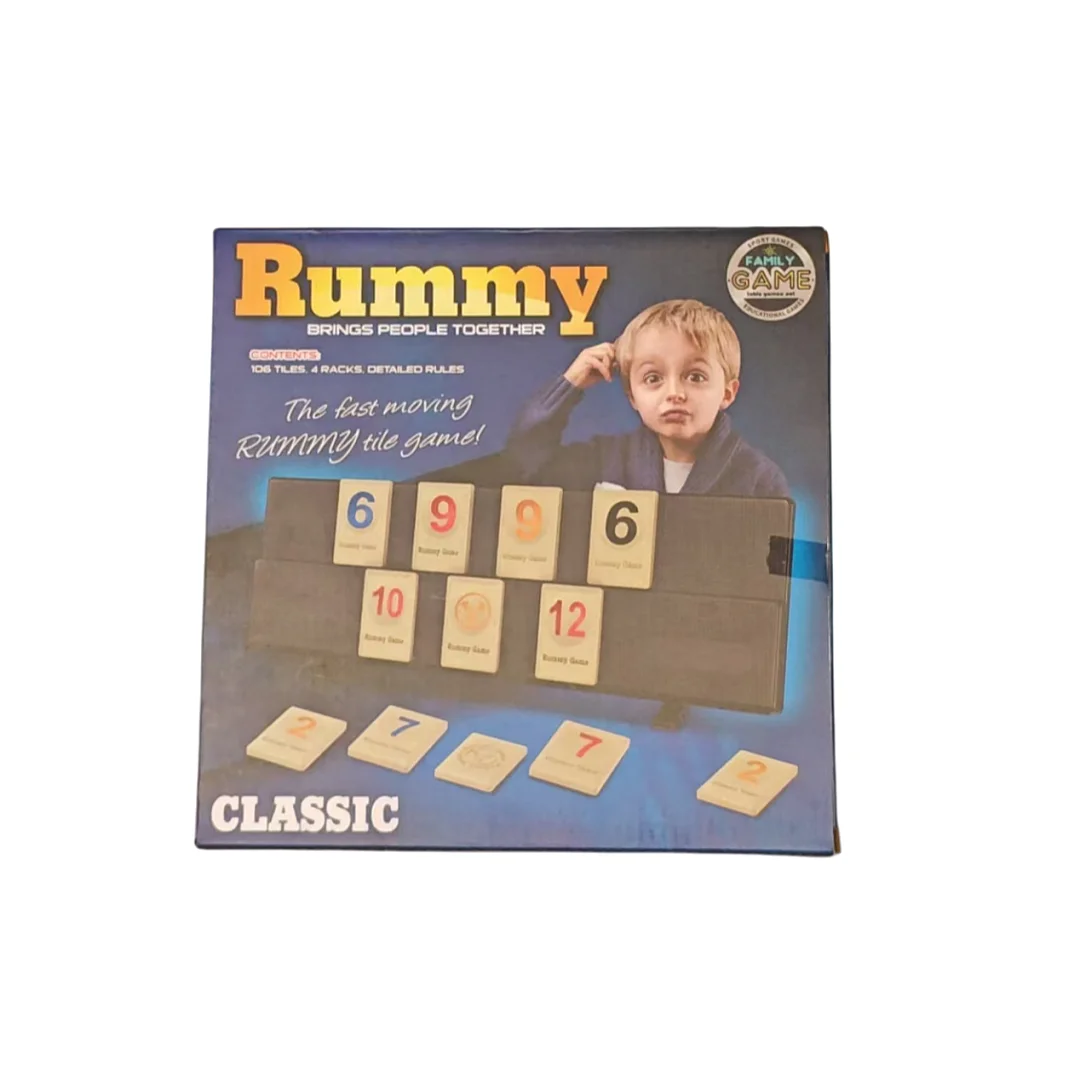 "Classic Rummy : Jeu de cartes numérique rapide et dynamique, version anglaise du jeu de Bridge numérique, adapté aux jeux de correspondance de nombres pour enfants, aux jeux de cartes, aux jeux de