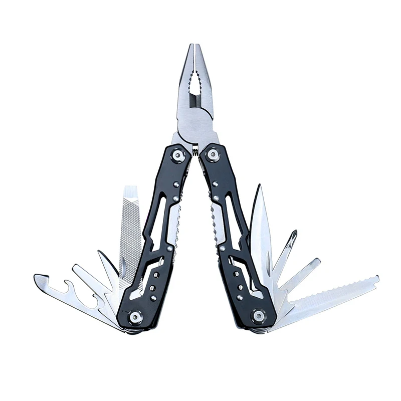 Multifunktionale Klappzange Tragbares Werkzeug Messer aus Edelstahl Outdoor Taktisches Camping Überlebens-Multitool Reparaturwerkzeug Image