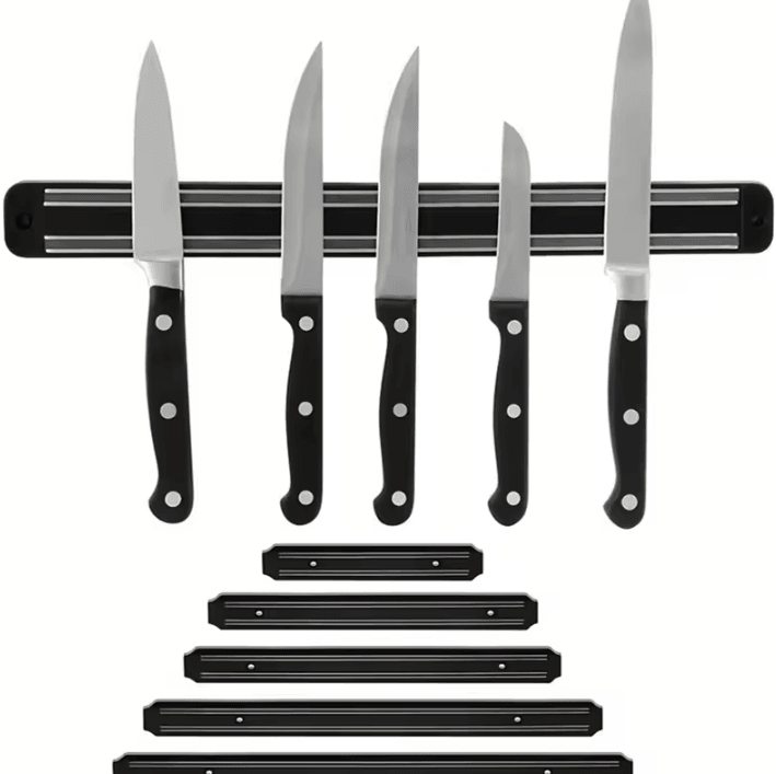 Magnetic Wall Mounted Knife Holder Rack For Kitchen & Tool Organization 20cm