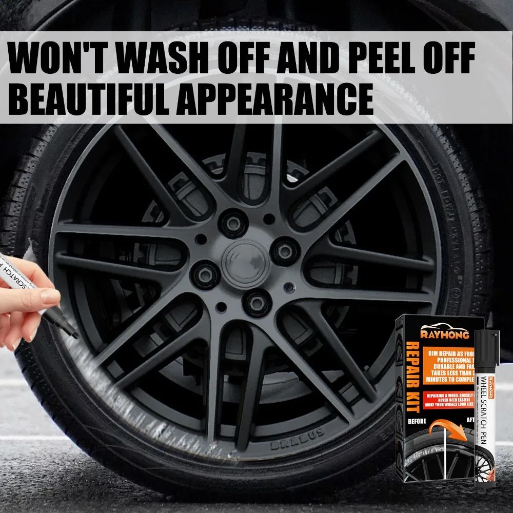 Universal Car Wheel Scratch Repair Pen Kit DIY Alloy Rim Paint Restoration Tool Universal Car Wheel Scratch Repair Pen Kit DIY Alloy Rim Paint Restoration Tool