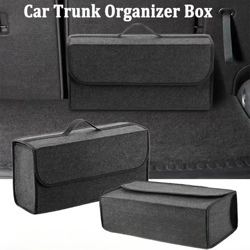 Large Capacity Felt Car Trunk Storage Organizer 11.81 5.91 11.42 Inches