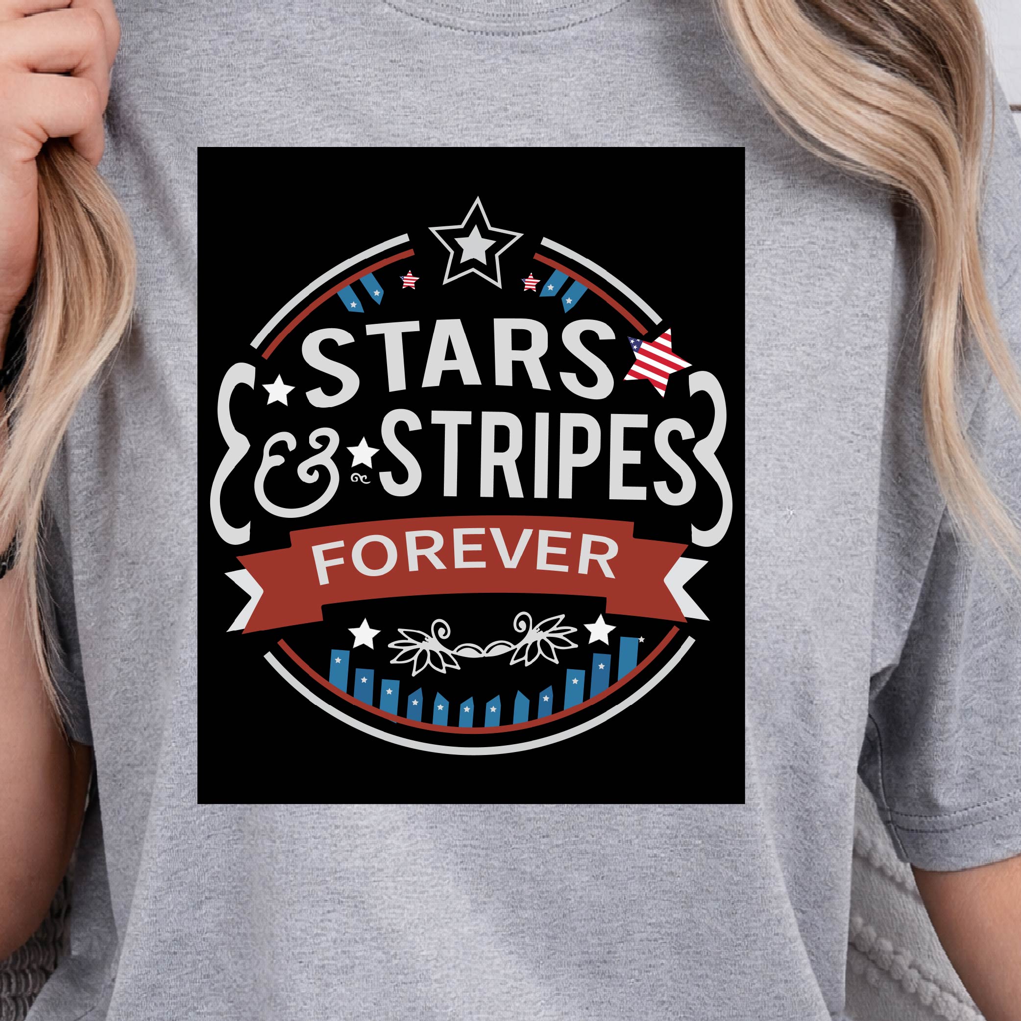 4th Of July Stars And Stripes Patriotic Graphic Tee natural 2xl t Shirt