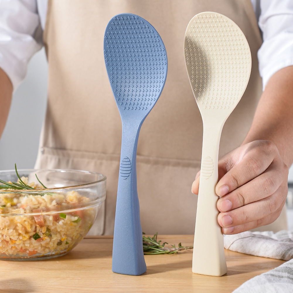 Premium Heat Resistant Silicone Rice Spoon Non Stick, Durable Rice Spatula white