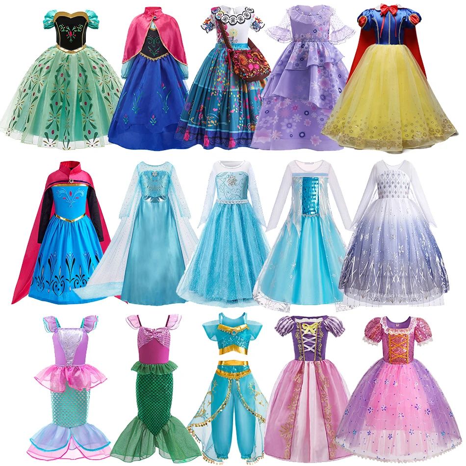 Girls Princess Cosplay Dress Costume For Kids 3 size 140
