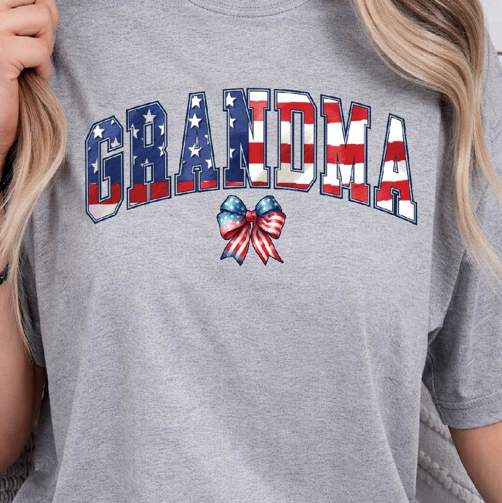 4th Of July Grandma Retro Coquette Patriotic Graphic Tee green s sweatshirt