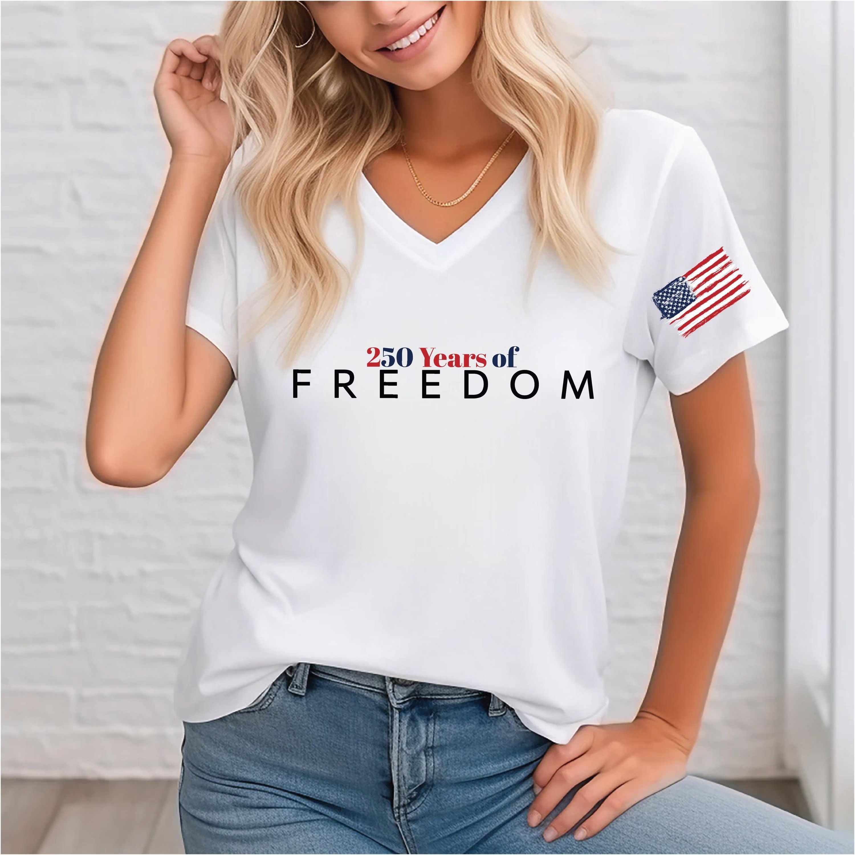 250 Years Of Freedom USA Flag Patriotic V Neck Racerback Tank Top white 2xl sweatshirt