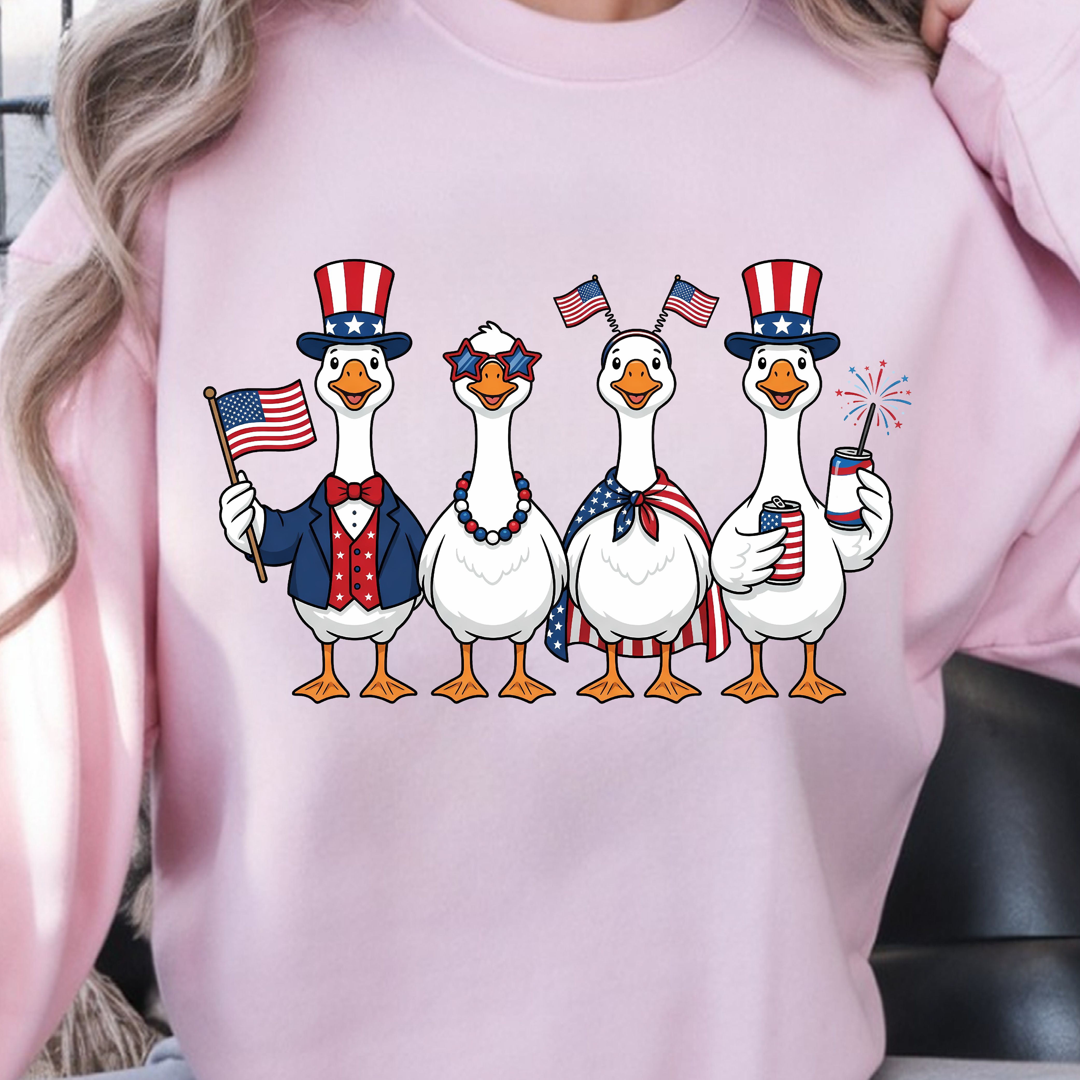 Patriotic Goose Squad 4th Of July T Shirt | Funny USA Independence Day Goose Shirt | Summer BBQ Tee dark Grey xl t Shirt